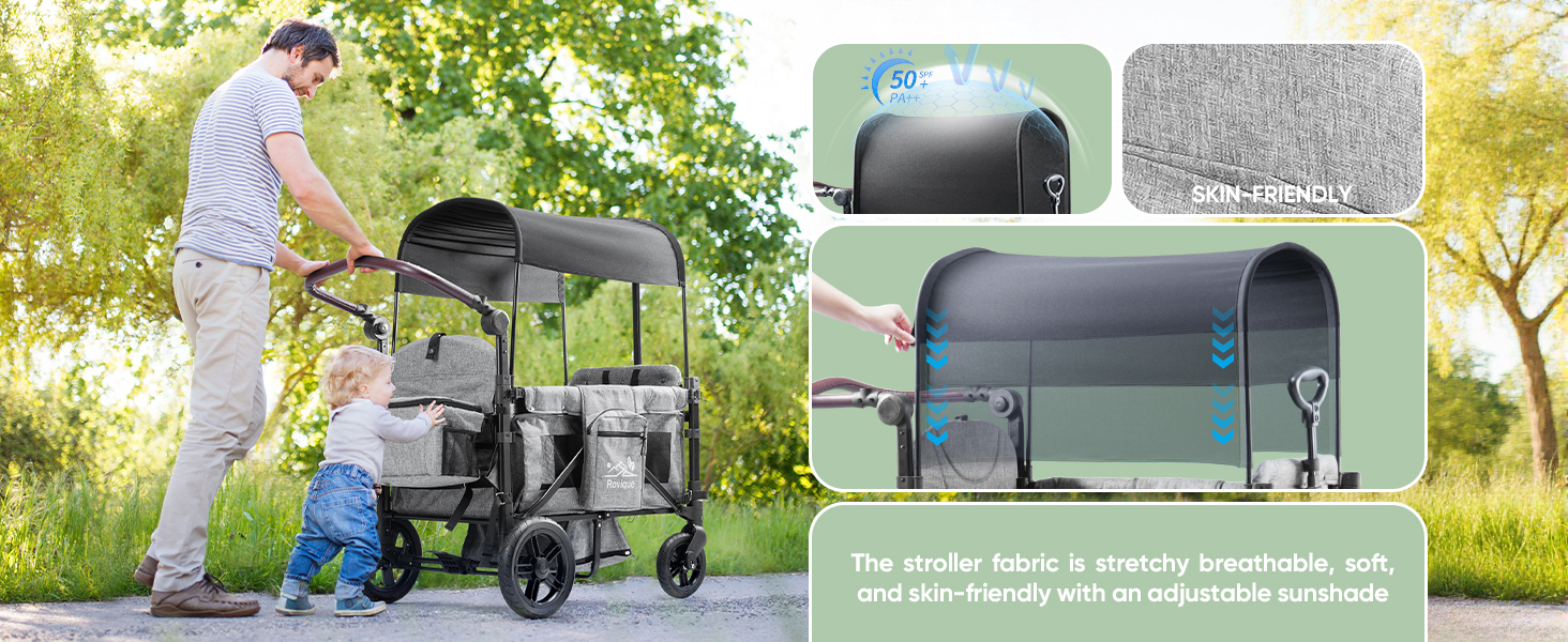 kids wagon with canopy