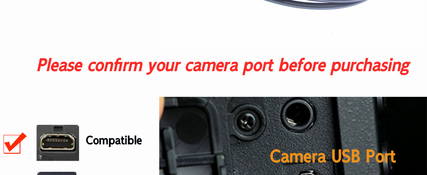 USB Cable for Panasonic Camera Lumix DMC-F5 DMC-FX45 DMC-SZ10