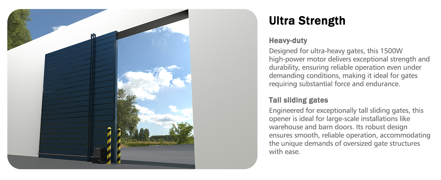 smart app control sliding gate opener extra heavy duty gates smooth operation