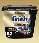 Finish Ultimate Infinity Shine Dishwasher Pods, No Pre-Rinse Dishwasher Detergent Soap Removes Bu...