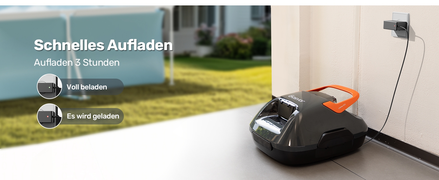 Gosvor Akku Poolsauger 90 Min Reinigungszeit, Einfach Bedienen, Selbstparkfunktion, Ideal für 80 ㎡ Oberirdische Pools | 97cec34e 29bb 4bef 9309 B9e046a60d31. CR0,0,1464,600 PT0 SX1464 V1