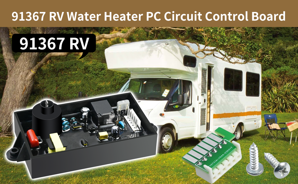 Vanshly 91367 RV Water Heater PC Control Board Replace for Atwood 93307,93865,93253