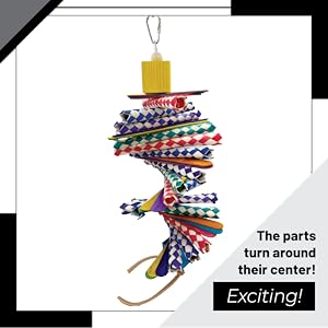 1168 Big Bamboo Shredder impeckable bird toys ebc twist fix