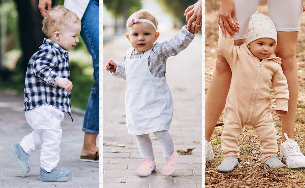 Baby Sock Shoes Toddler Boy Girl First Walking Pre Walkers Pram Crawling Soft Rubber Sole Slipper