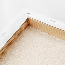 Stretched on Wood Frame with Hook on Backside, Ready to Hang