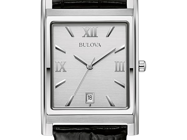 Amazon.com: Bulova Men's Stainless Steel 3-Hand Calendar
