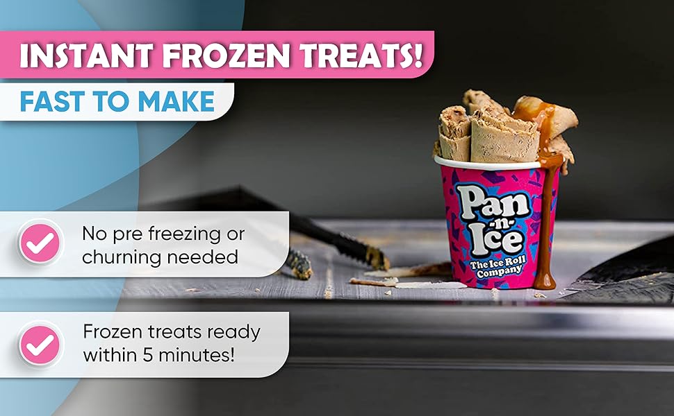 PannIce Electric Ice Cream Roll Maker Ice Cream Machine for Home