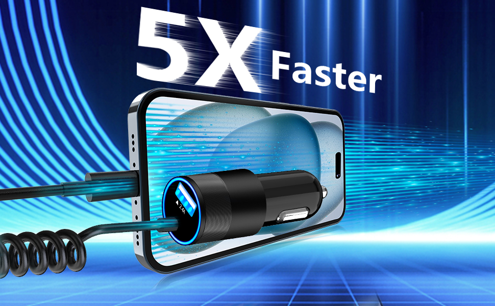 iPhone Car Charger Fast Charging