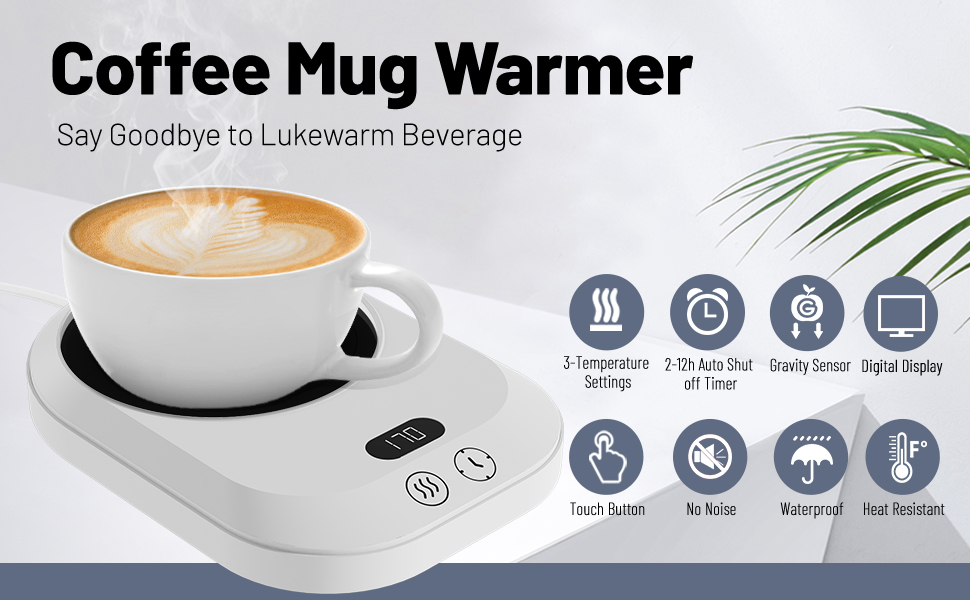 Coffee Cup Warmer for Desk, Smart Coffee Warmer for Desk