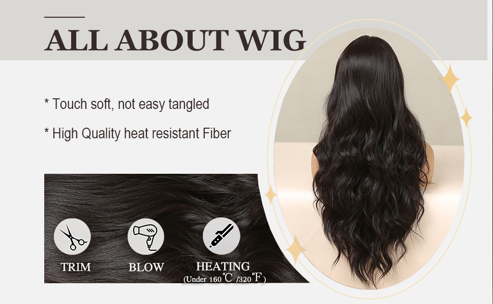 Brown wigs hair
