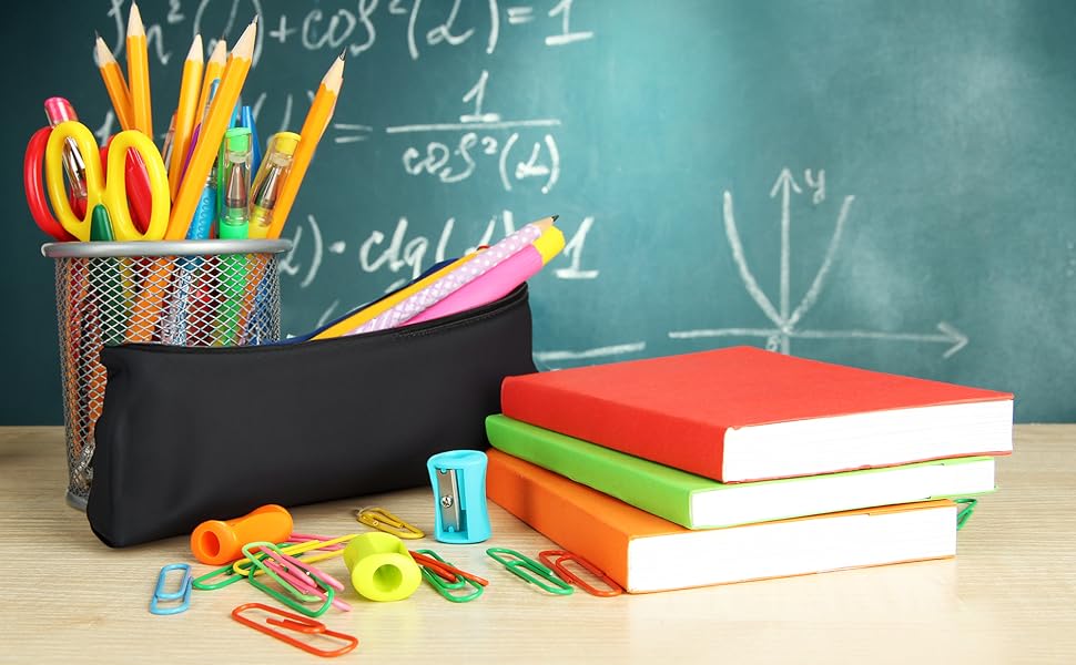 bulk pencil cases for kids classroom pouch canvas bulk black pencil pouches bags for school