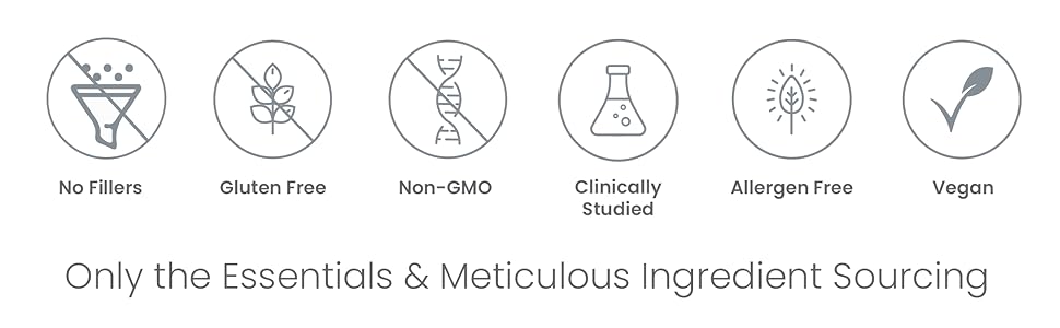 only the essentials & meticulous ingredient sourcing