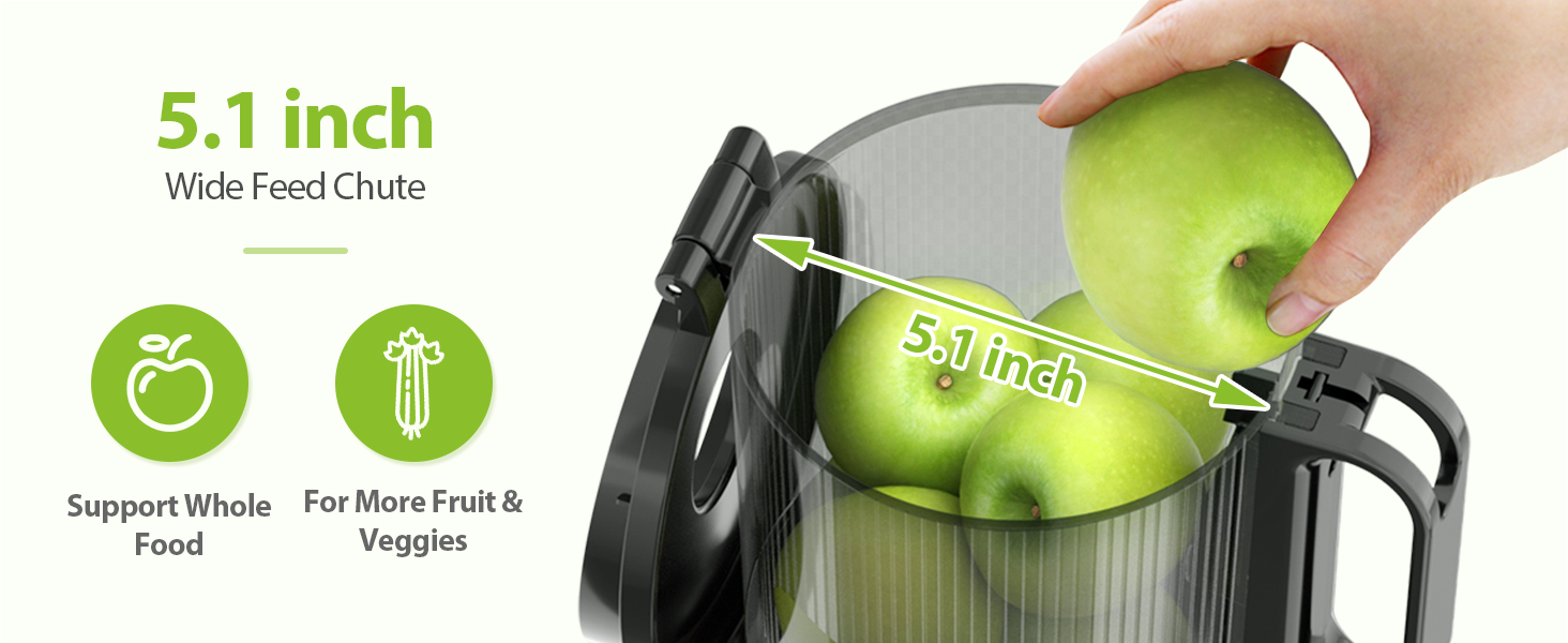 Aeitto Masticating Juicer, Cold Press Juicer Machines with