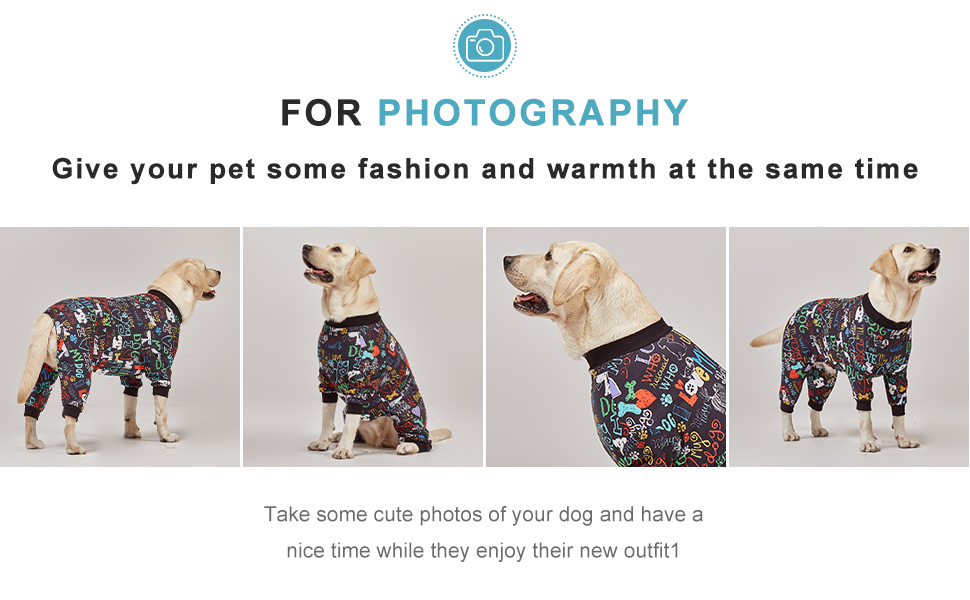 LovinPet Large Dog Pajamas, Wound Care/Post Surgery Shirt