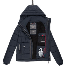 Marikoo gewatteerde winterjas, damesjas, donsjas, winter, warm, gewatteerd, gevoerd