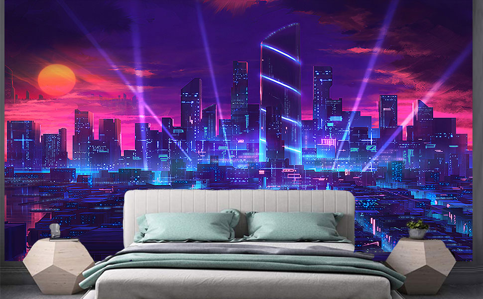 vintage tapestry 街 Amazon.com: Aidatain City Tapestry Extra Large 90