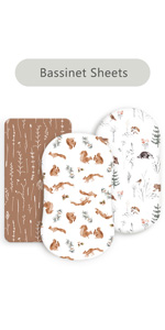 fitted bassinet sheets B0BY2H2WBN