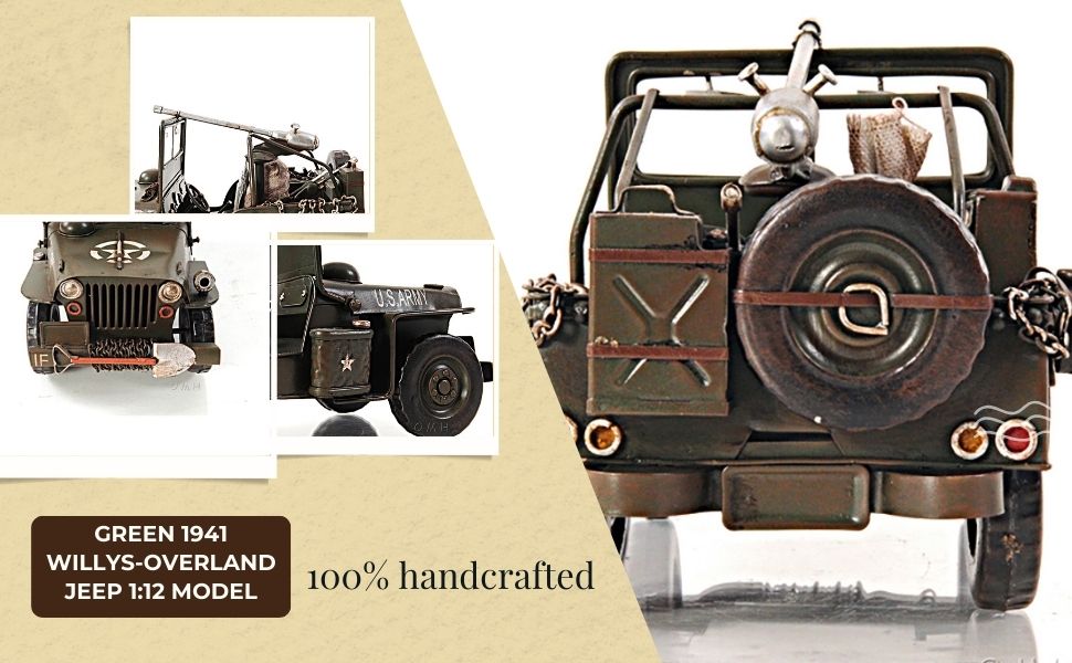 Amazon.com: Old Modern Handicrafts Green 1941 Willys
