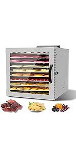 Amazon.co.jp: Moongiantgo 食品乾燥機 フードドライヤー 10段