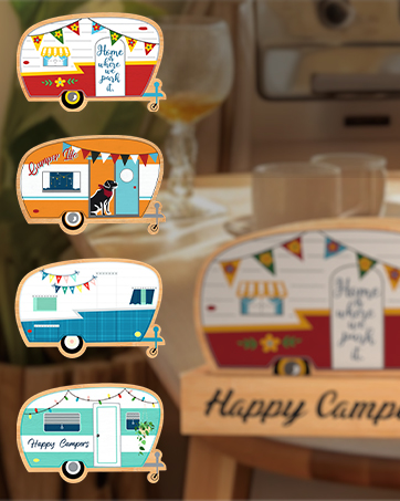 Camping Coasters Set of 4