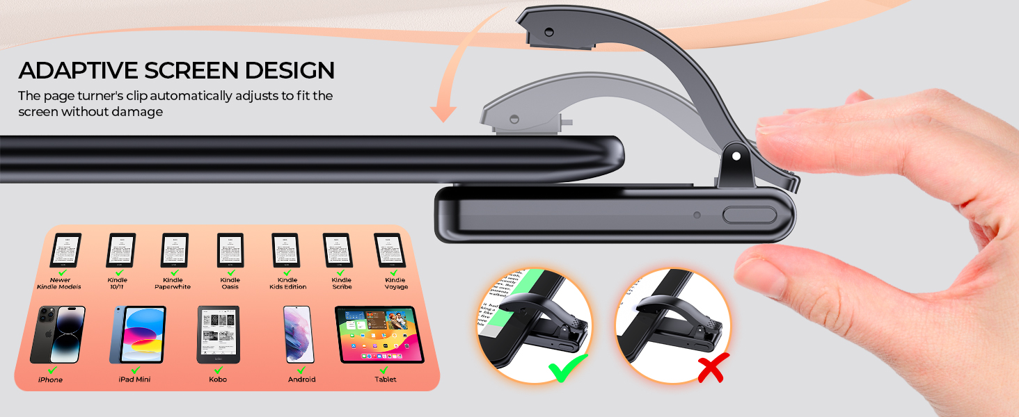 kindle holder for bed with remote