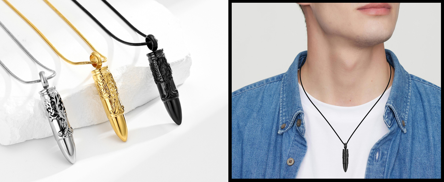 Urn Ashes Necklace for Women Men