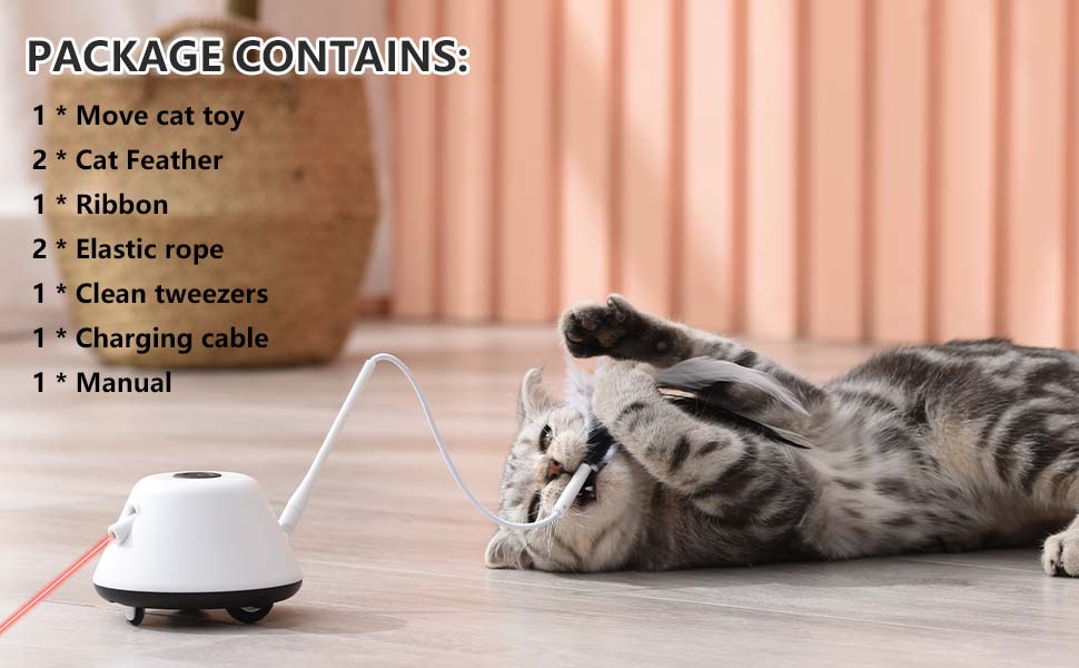 Cat Toy, Interactive Cat Toys for Indoor Cats Exercise, Automated Cat Light Toy