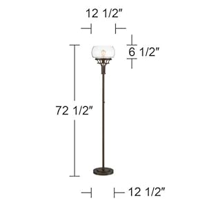 Franklin Iron Works Luz Modern Industrial Edison Bulb Floor