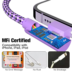 mfi certified iphone cable