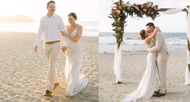 mermaid beach wedding dresses boho lace bridal gowns