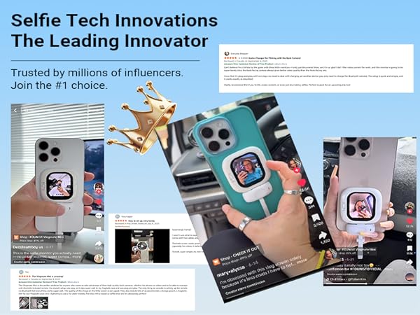 【新品未開封】Founist Vlogmate mini iPhone用モニター Founist Vlogmate Mini Magnetic Selfie Monitor Screen AMOLED