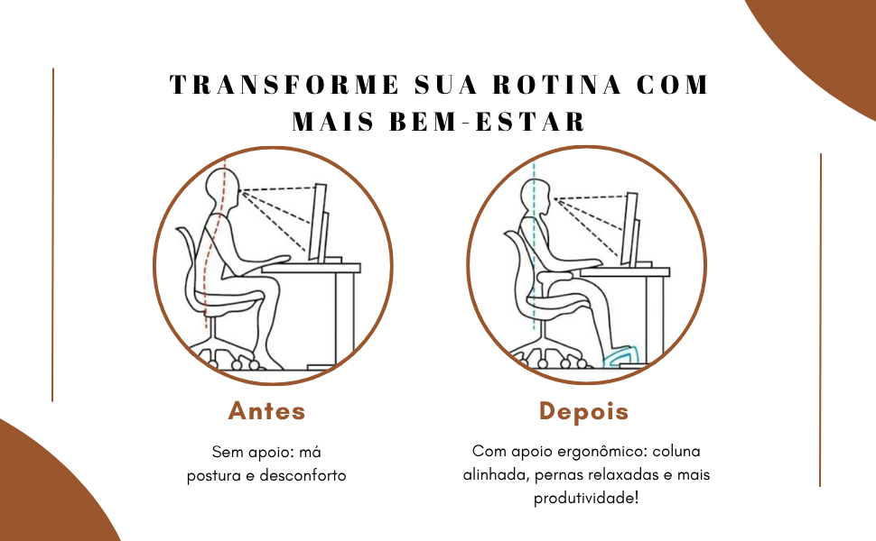 Banquinho Apoio Para Os Pés 