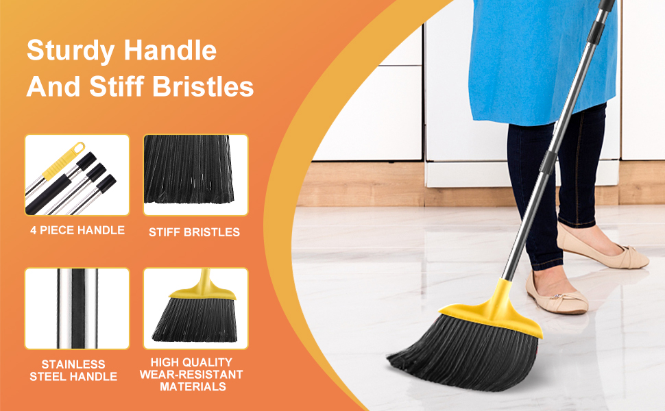 Sturdy Handle And Stiff Bristles