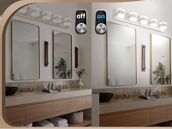 Ensenior Bathroom Vanity Light Fixtures Over Mirror (5
