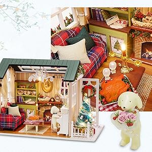 ⚠️内容確認願います/ドールハウス/ミニチュア/ハンドメイド Amazon | (t-FREAK)ドールハウス 手作りキットセットミニチュア