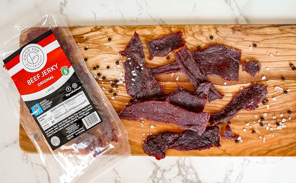 Good Fod Foods Beef Jerky 3 Ounce Monash Low FODMAP