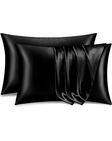 black satin silk pillowcases pillow case