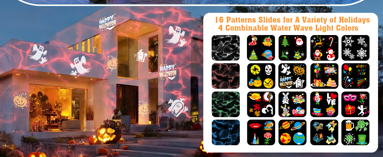 snow projector light outdoor