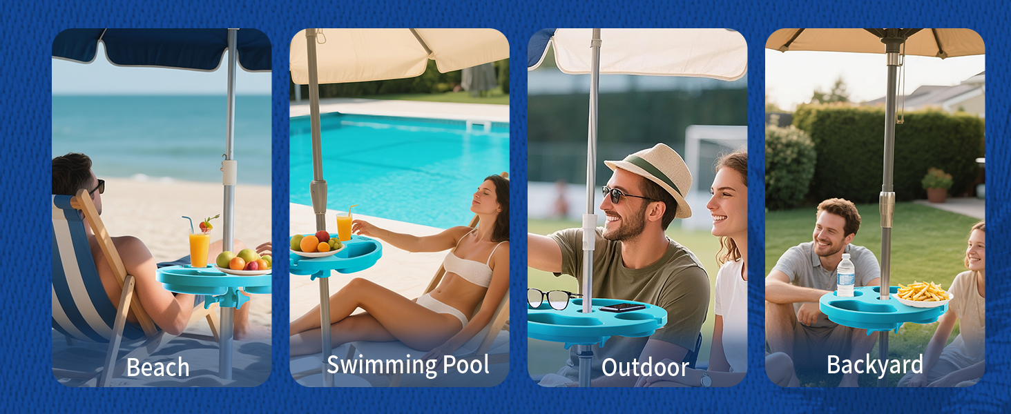 in pool table with umbrella hole beach must haves floating trays for pool beach umbrella tray deck