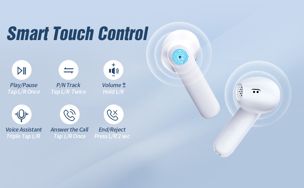 kurdene Wireless Bluetooth Earbuds with Fast Charging 30