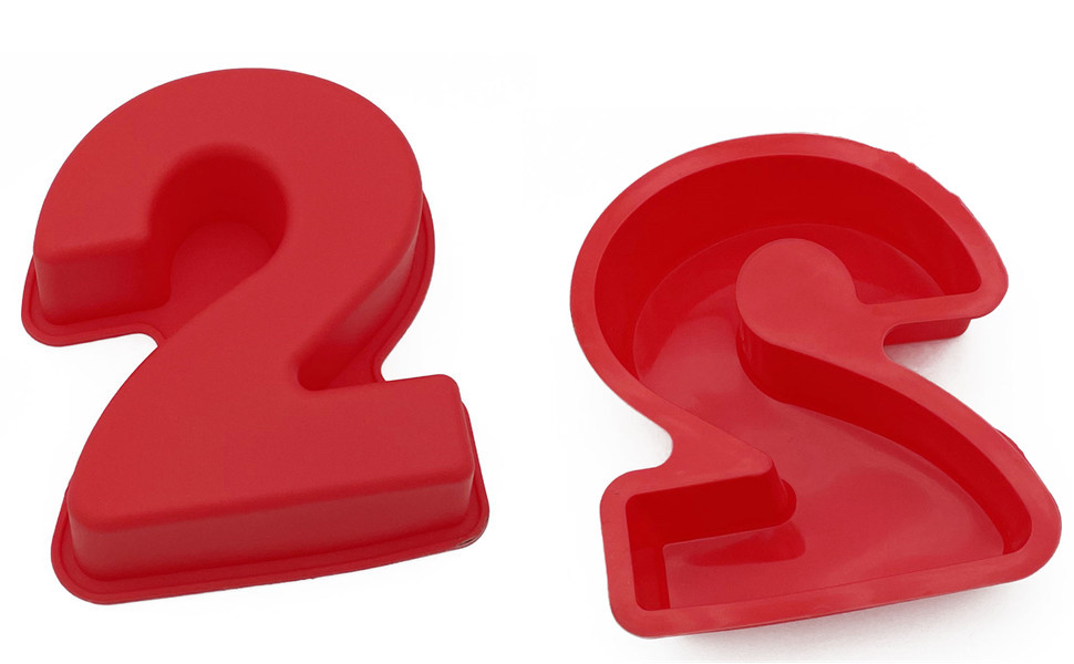 Small 9 pieces Silicone Number Cake Molds Jelly Chocolate Moulds Candy Muffin Tray