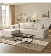 Cloud Sectional Couch with L-Shape Chaise,Modern Modular Sofa with Deep Seat, Upholstered Couches...