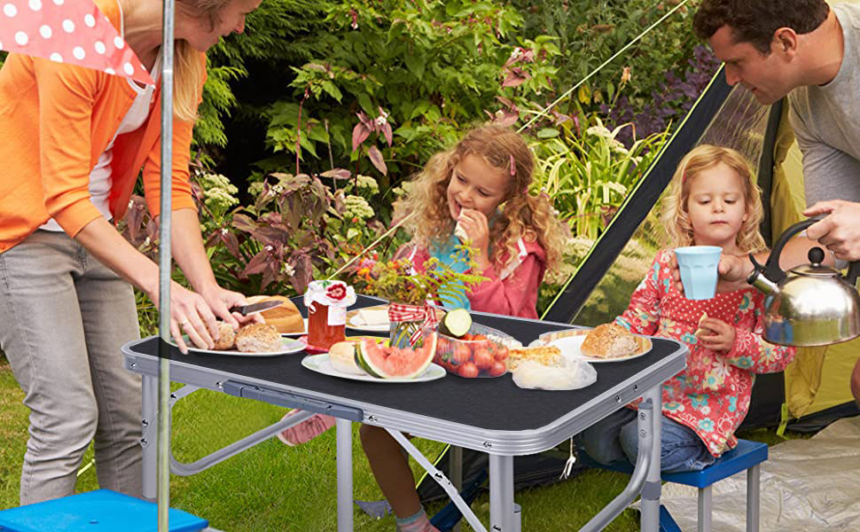 VINNYSEN Folding Table, Portable Lightweight Folding Camping Table