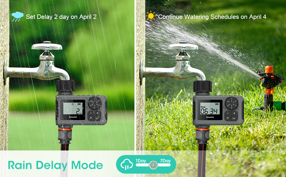 Sprinkler Timer, Outdoor Garden Hose Faucet Timers, Programmable Water