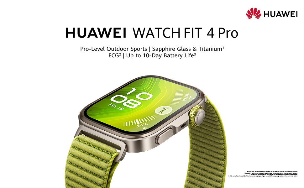 Official HUAWEI WATCH FIT 4 Pro Smart Watch, 1.82