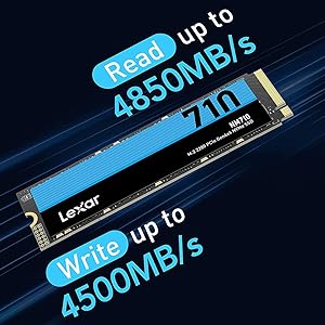 Amazon | Lexar SSD NVMe PCIe Gen 4×4 最大読込: 5,000MB/s 最大書き