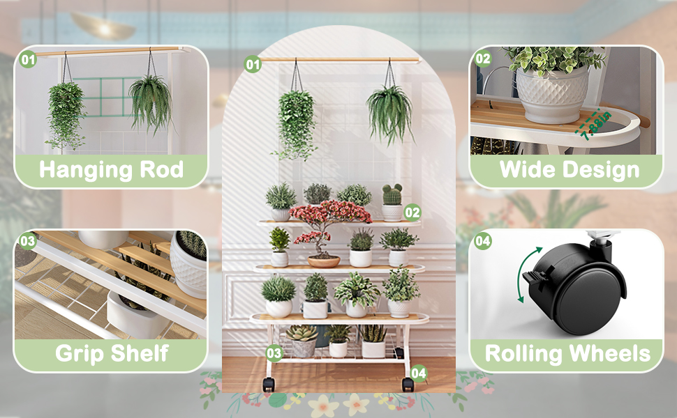 White indoor plant stand indoor plant shelf outdoor plant stand for patio outdoor plant shelf