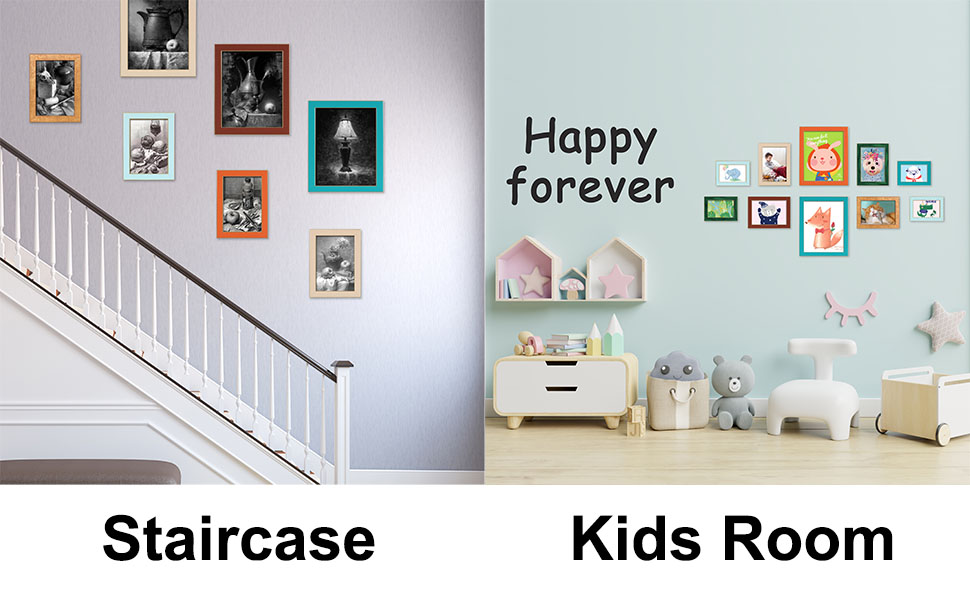 CORE ART 5x7 Picture Frames, Green Photo Frames Set of 2