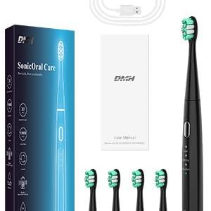 DMH Electric Toothbrush，Sonic Electric Toothbrush Powerful Cleaning 