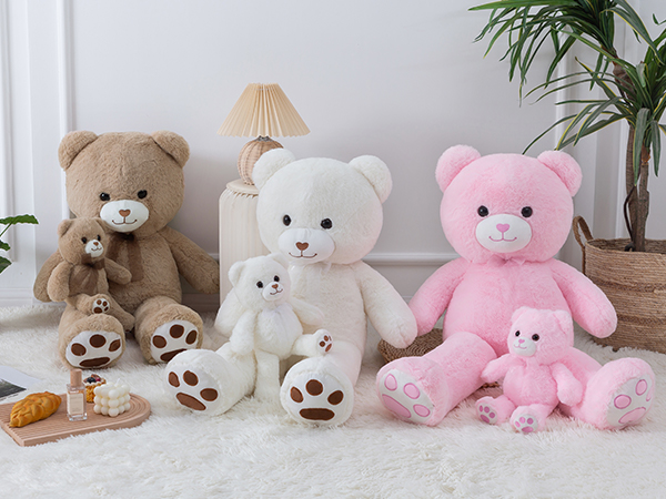 Amazon.com: ZGXIONG White Teddy Bear Stuffed Animal Small